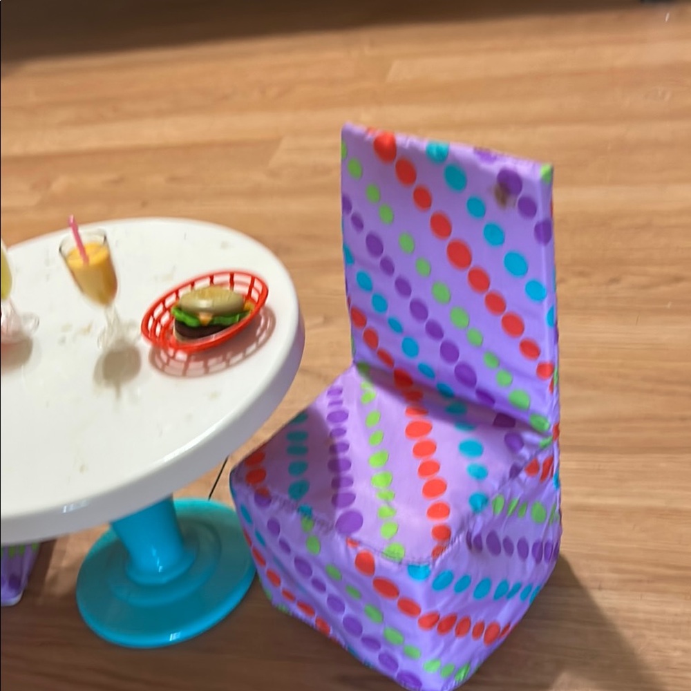 Colorful Doll Dining Set with Accessories - Picture 5 of 5